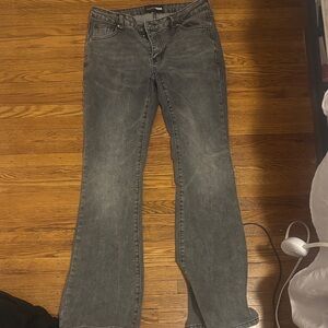 Fashion Nova Charcoal Flare Jeans